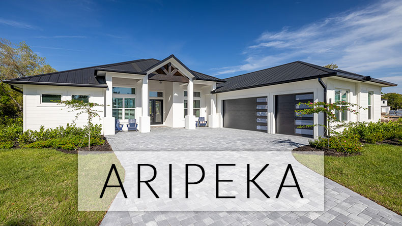 Aripeka Model Home elevation by Stanley Homes in Viera FL